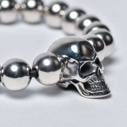 Pulsera Bolas con Cráneo